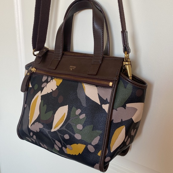 Fossil Tessa Satchel Floral Bag - Picture 3 of 15